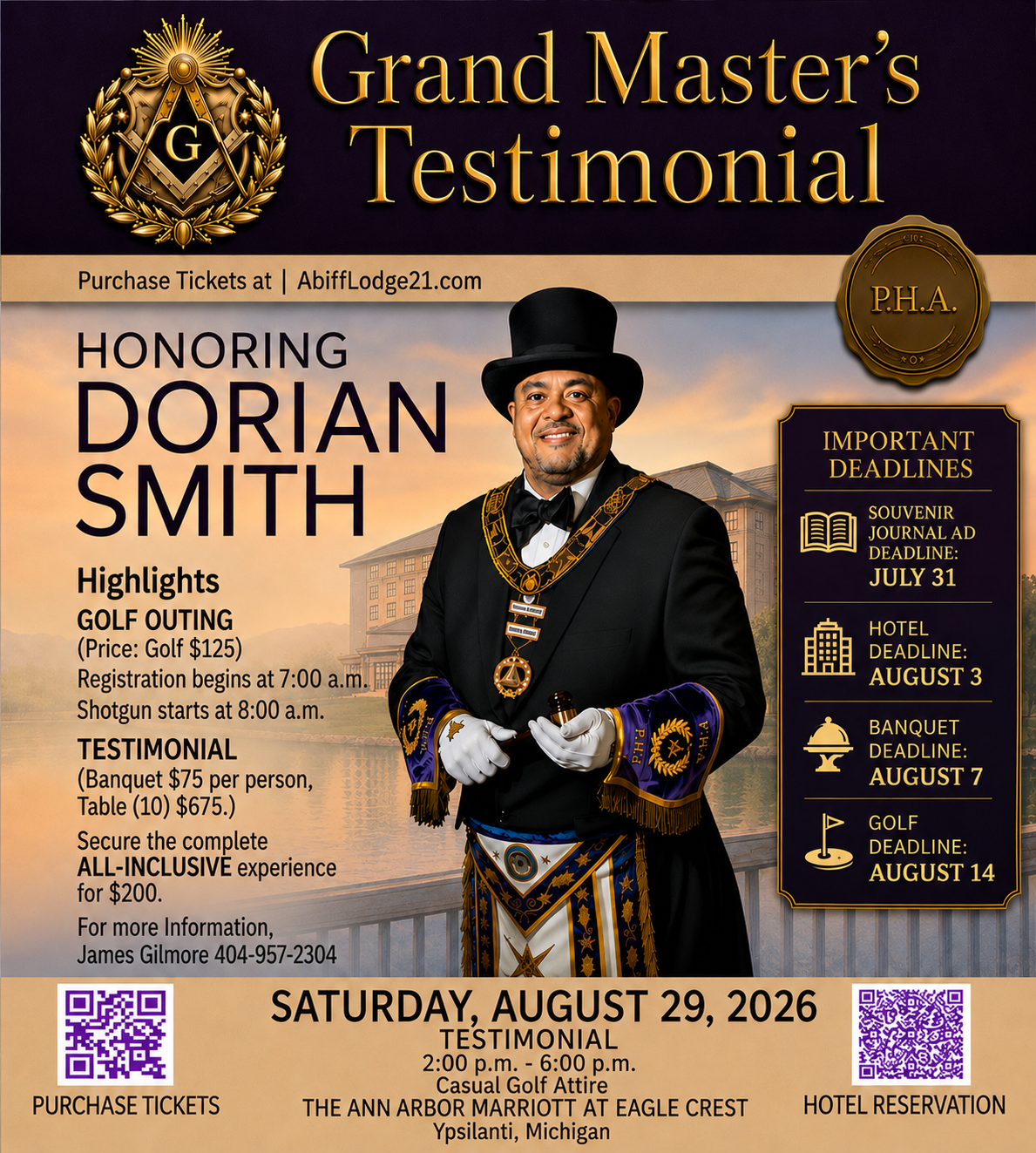 Grand Master’s Testimonial